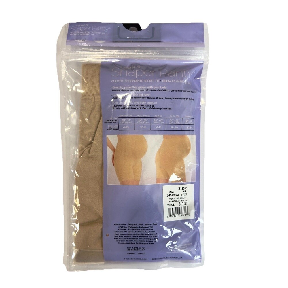 Motherhood Maternity Secret Fit Shaper Panty Nude L/XL Belly Support One Pack - Picture 4 of 5